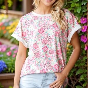 New Heimish Floral Print Top